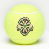 Durchbruch zum Bullseye - Ultimate Dartboard Tennisbälle (Rückseite)