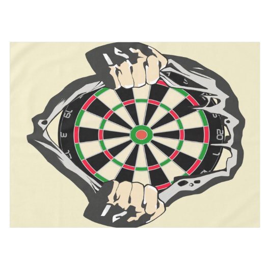Durchbruch zum Bullseye - Ultimate Dartboard Tischdecke (Vorderseite (Horizontal))