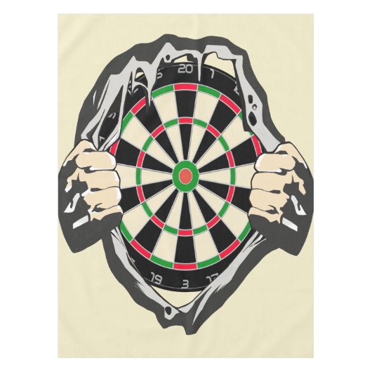 Durchbruch zum Bullseye - Ultimate Dartboard Tischdecke (Vorderseite)