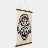 Durchbruch zum Bullseye - Ultimate Dartboard Wandteppich Mit Holzrahmen (Gewinkelt)