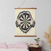 Durchbruch zum Bullseye - Ultimate Dartboard Wandteppich Mit Holzrahmen (Schlafzimmer)