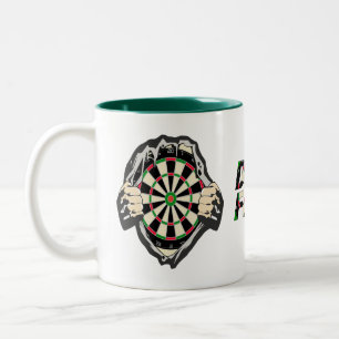 Durchbruch zum Bullseye - Ultimate Dartboard Zweifarbige Tasse