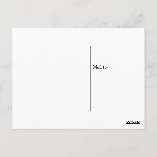 Durchdacht Postkarte (Rückseite)