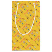 Durchdachte Geschenk-lustiger WeihnachtsCartoon Kleine Geschenktüte (Rückseite)