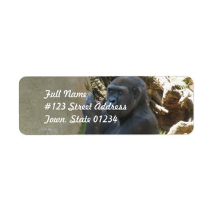 Durchdachte Gorilla-Postsendung-Aufkleber