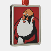 Durchdachte Sankt mit steifem Schatten-Cartoon Ornament Aus Metall (Rechts)