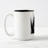 Durchdachte Tuxedo-Katzen-Tasse Zweifarbige Tasse (Links)