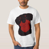 Durchdachtes Rottweiler T-Shirt (Vorderseite)