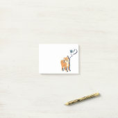 Durchdachtes Shiba Inu Post-it Klebezettel (Auf Schreibtisch)