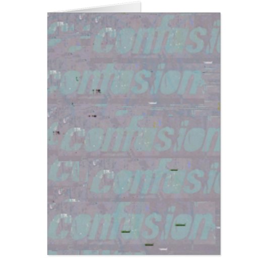 Durcheinander-Blank-Inside-Karte (Vorne)