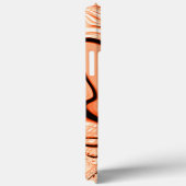 Durcheinander brauner gewellter Schlaganfälle in v Case-Mate iPhone Hülle (Rückseite / Rechts)