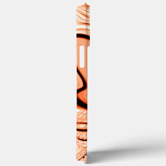 Durcheinander brauner gewellter Schlaganfälle in v Case-Mate iPhone Hülle (Rückseite / Rechts)