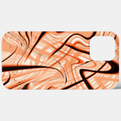 Durcheinander brauner gewellter Schlaganfälle in v Case-Mate iPhone Hülle (Rückseite (Horizontal))