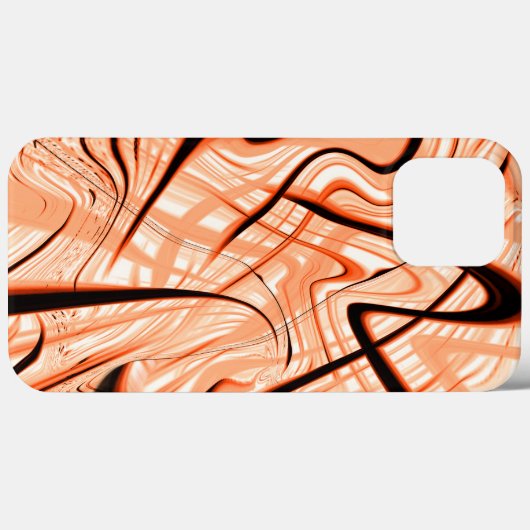 Durcheinander brauner gewellter Schlaganfälle in v Case-Mate iPhone Hülle (Rückseite (Horizontal))