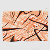 Durcheinander brauner gewellter Schlaganfälle in v Golfhandtuch (Horizontal)