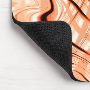 Durcheinander brauner gewellter Schlaganfälle in v Mousepad