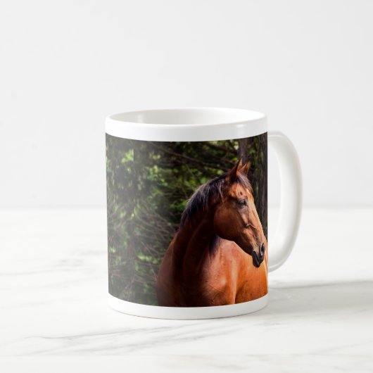 Durcheinander Clydesdale Pferd - Felsen Kaffeetasse (VorderseiteRechts)