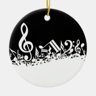 Durcheinander der musikalischen Symbole Keramik Ornament