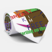 Durcheinander der Schwimmen-Wörter Krawatte (Gerollt)