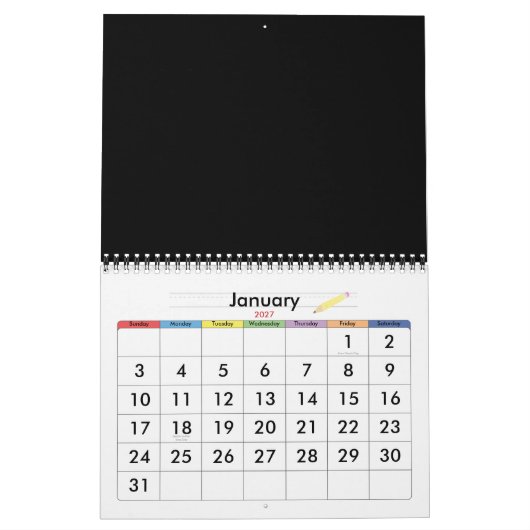 Durcheinander Kalender (Jan 2027)