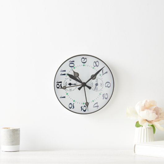 Durcheinander mit der Kopfuhr Runde Wanduhr (Zuhause)