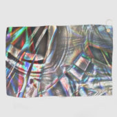 Durcheinander von bunten Strichen in rustikalem un Golfhandtuch (Horizontal)