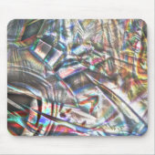 Durcheinander von bunten Strichen in rustikalem un Mousepad (Vorne)