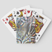 Durcheinander von bunten Strichen in rustikalem un Spielkarten (Rückseite)