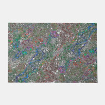 Durcheinander von Farbstücken, die nicht wirklich 