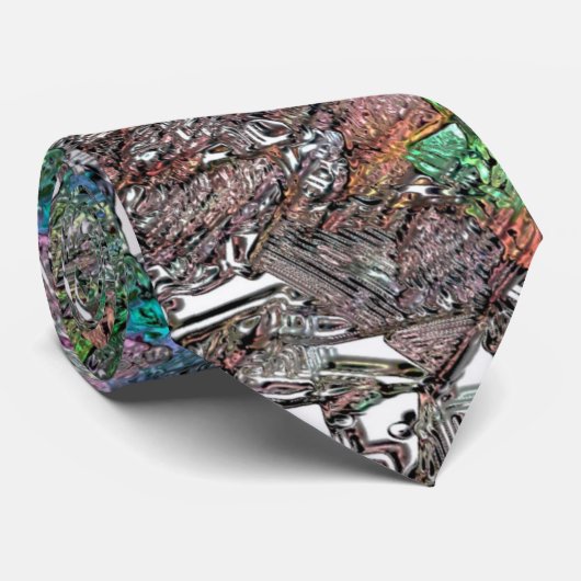 Durcheinander von Farbstücken, die nicht wirklich  Krawatte (Gerollt)