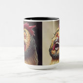 Durcheinandergebrachte Hahn-Kaffee-Tasse Tasse (Zentrum)