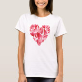 Durcheinandergeratene Herzen T-Shirt (Vorderseite)