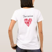 Durcheinandergeratene Herzen T-Shirt (Rückseite)