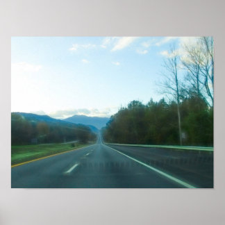 Durchfahrt durch West North Carolina Poster