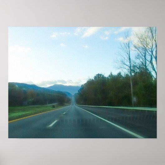 Durchfahrt durch West North Carolina Poster (Vorne)
