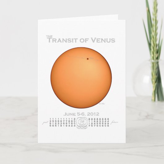 Durchfahrt von Venus - 2012 Karte (Vorderseite)