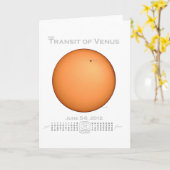 Durchfahrt von Venus - 2012 Karte (Gelbe Blume)