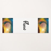 Durchfluss, farbenfrohe tropische Welle bei Sonnen Yogamatte (Vorderseite (Horizontal))