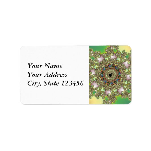 Durchfuhr - Fraktal Adressaufkleber (Vorne)