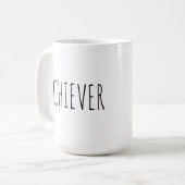 Durchführer-Inspirational Zitat-Kaffee-Tasse Kaffeetasse (Vorderseite Links)