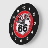 Durchführung der Route 66 Wanduhr (Winkel)