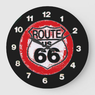 Durchführung der Route 66 Wanduhr