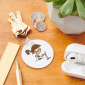 Durchführung eines wissenschaftlichen Experiments Schlüsselanhänger