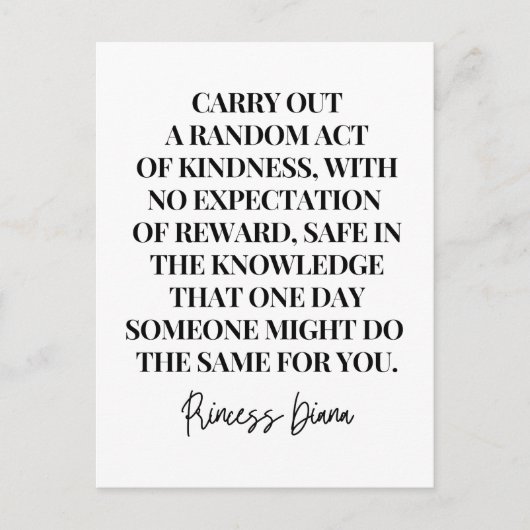 Durchführung eines zufälligen Aktes der Freundlich Postkarte (Vorderseite)