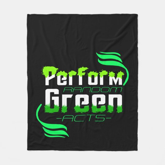 Durchführung von zufälligen grünen Klimaschutzmaßn Fleecedecke (Vorderseite)