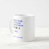 Durchgedreht Lustiger Becher Kaffeetasse (Vorderseite Links)