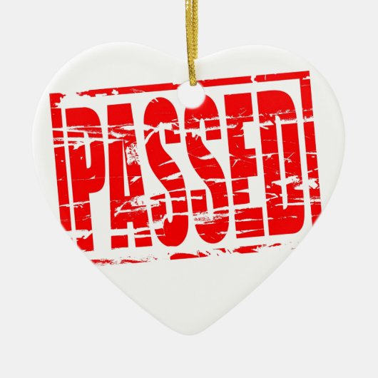 Durchgefahrener roter Gummistap-Effekt Keramikornament (Vorne)