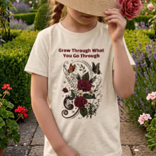 "Durchgehen" Inspirierendes Florales Damen-T-Shirt Tri-Blend Shirt