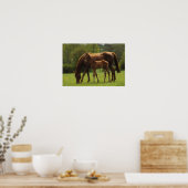 Durchgeklebte Mare & Foal 2 Poster (Küche)