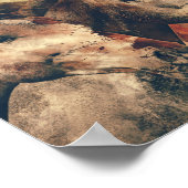 Durchgeklebte Pferde Entdeckungsseite drucken Poster (Ecke)